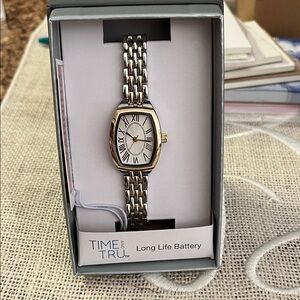 Time and Tru Two-Tone Roman Numeral Watch